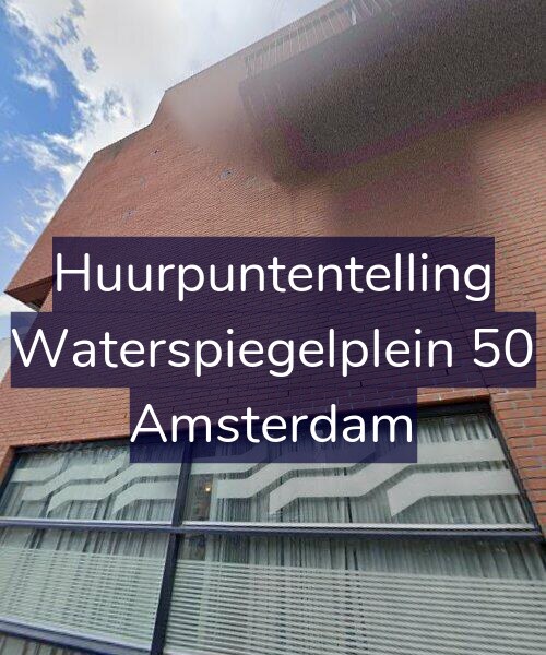 Foto gevel Huurpuntentelling voor Waterspiegelplein 50, Amsterdam