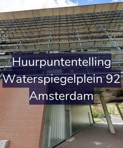 Foto gevel Huurpuntentelling voor Waterspiegelplein 92, Amsterdam