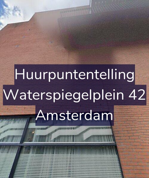 Foto gevel Huurpuntentelling voor Waterspiegelplein 42, Amsterdam