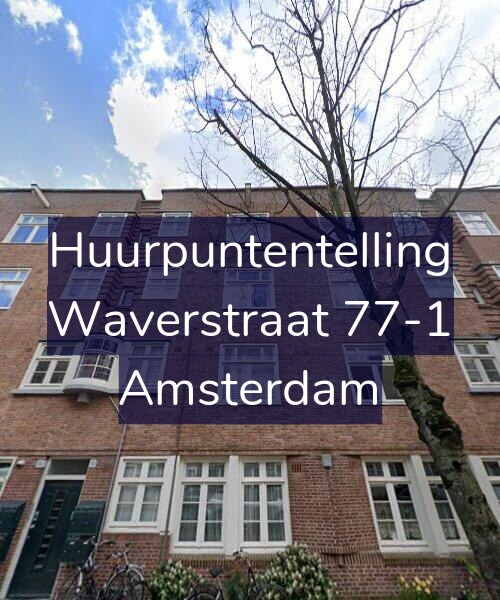Foto gevel Huurpuntentelling voor Waverstraat 77-1, Amsterdam