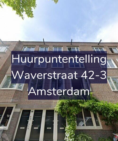 Foto gevel Huurpuntentelling voor Waverstraat 42-3, Amsterdam