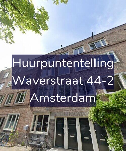 Foto gevel Huurpuntentelling voor Waverstraat 44-2, Amsterdam