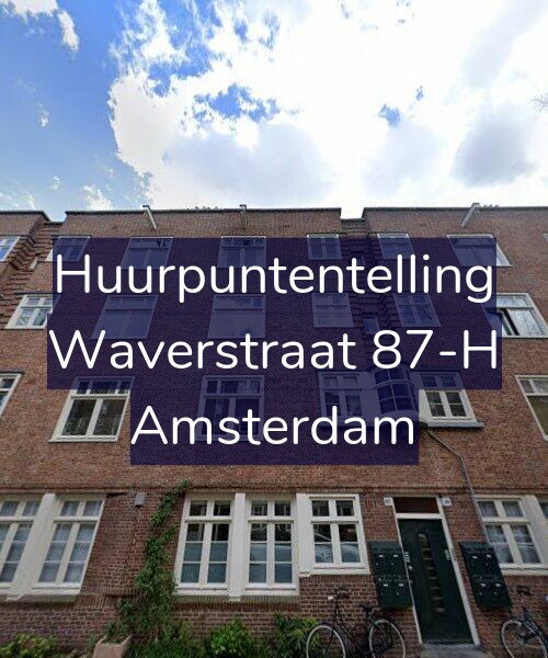 Foto gevel Huurpuntentelling voor Waverstraat 87-H, Amsterdam