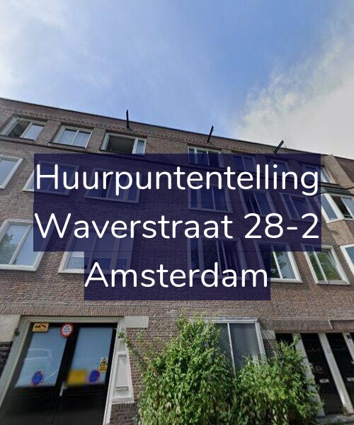 Foto gevel Huurpuntentelling voor Waverstraat 28-2, Amsterdam