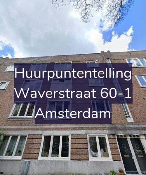 Foto gevel Huurpuntentelling voor Waverstraat 60-1, Amsterdam