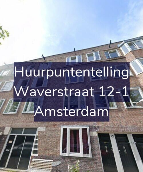 Foto gevel Huurpuntentelling voor Waverstraat 12-1, Amsterdam