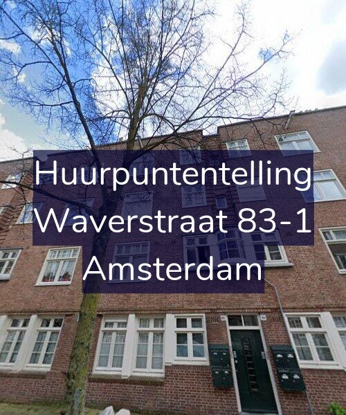 Foto gevel Huurpuntentelling voor Waverstraat 83-1, Amsterdam