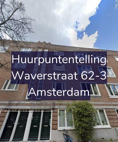 Foto gevel Huurpuntentelling voor Waverstraat 62-3, Amsterdam