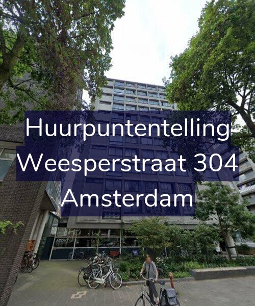 Foto gevel Huurpuntentelling voor Weesperstraat 304, Amsterdam
