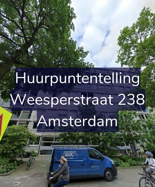 Foto gevel Huurpuntentelling voor Weesperstraat 238, Amsterdam