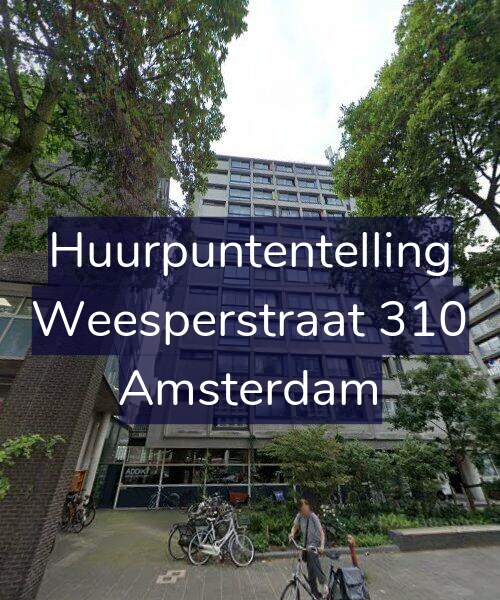 Foto gevel Huurpuntentelling voor Weesperstraat 310, Amsterdam
