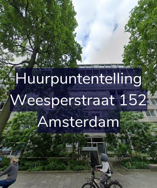 Foto gevel Huurpuntentelling voor Weesperstraat 152, Amsterdam