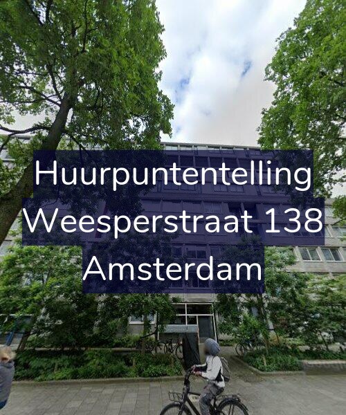 Foto gevel Huurpuntentelling voor Weesperstraat 138, Amsterdam