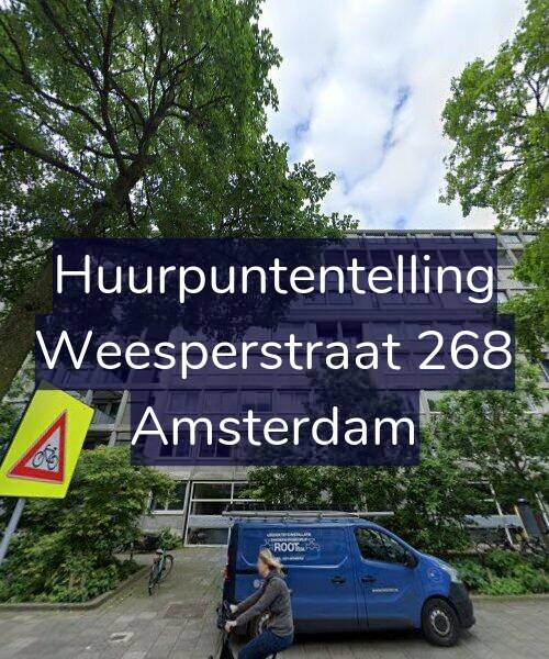 Foto gevel Huurpuntentelling voor Weesperstraat 268, Amsterdam