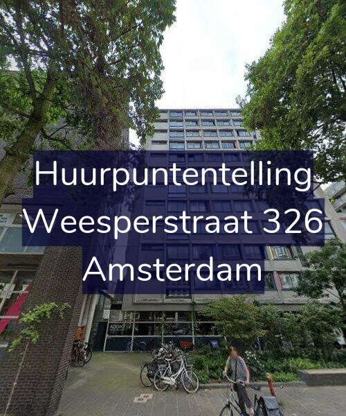 Foto gevel Huurpuntentelling voor Weesperstraat 326, Amsterdam