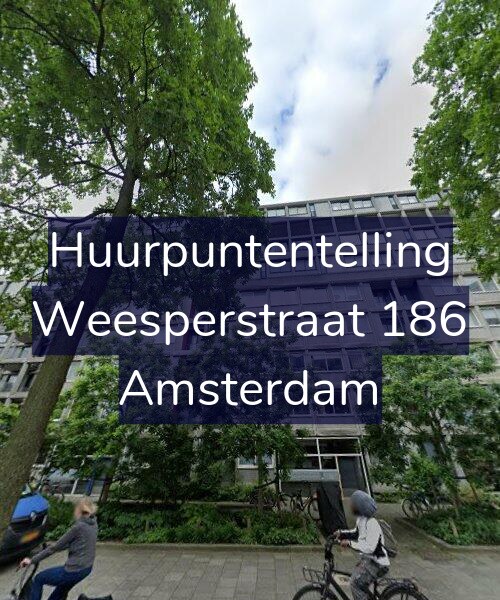 Foto gevel Huurpuntentelling voor Weesperstraat 186, Amsterdam