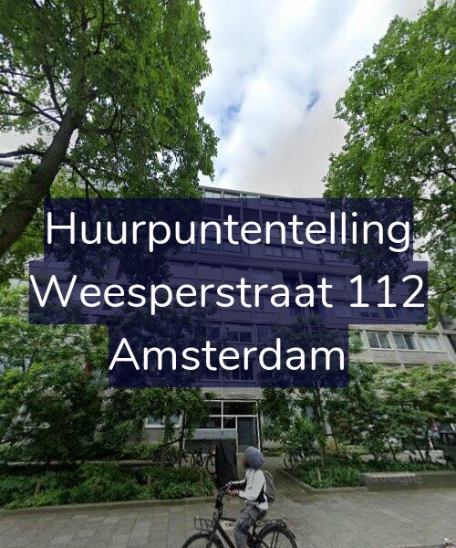 Foto gevel Huurpuntentelling voor Weesperstraat 112, Amsterdam