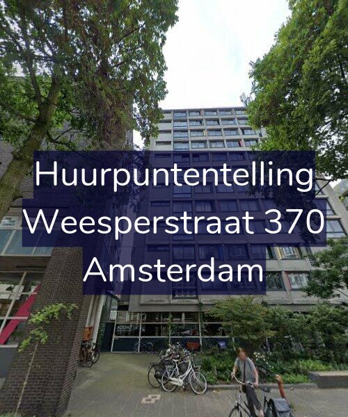 Foto gevel Huurpuntentelling voor Weesperstraat 370, Amsterdam