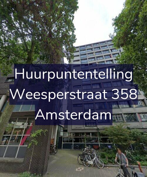 Foto gevel Huurpuntentelling voor Weesperstraat 358, Amsterdam