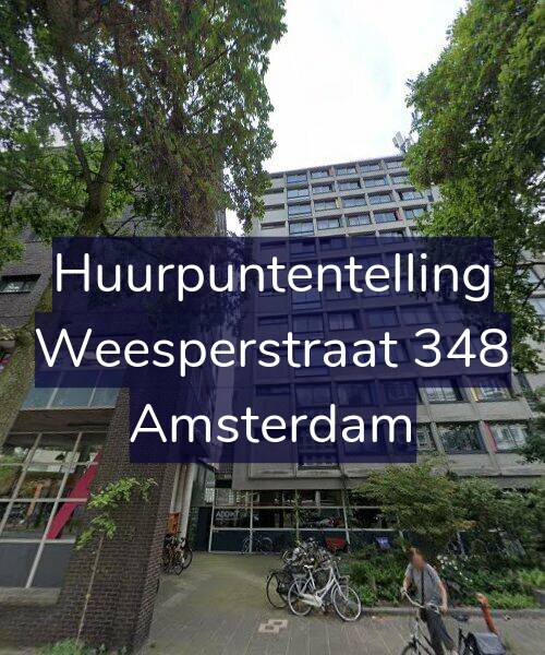 Foto gevel Huurpuntentelling voor Weesperstraat 348, Amsterdam