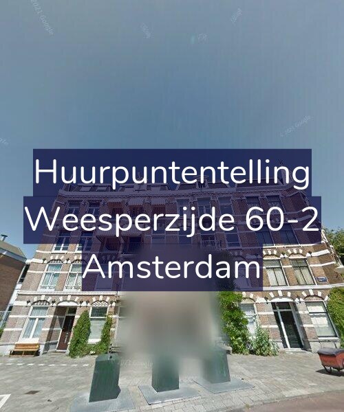 Foto gevel Huurpuntentelling voor Weesperzijde 60-2, Amsterdam