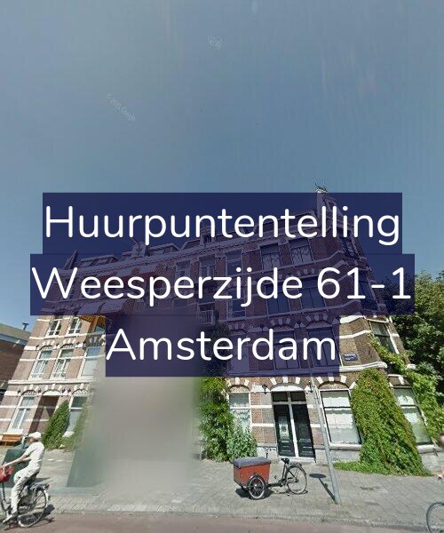 Foto gevel Huurpuntentelling voor Weesperzijde 61-1, Amsterdam
