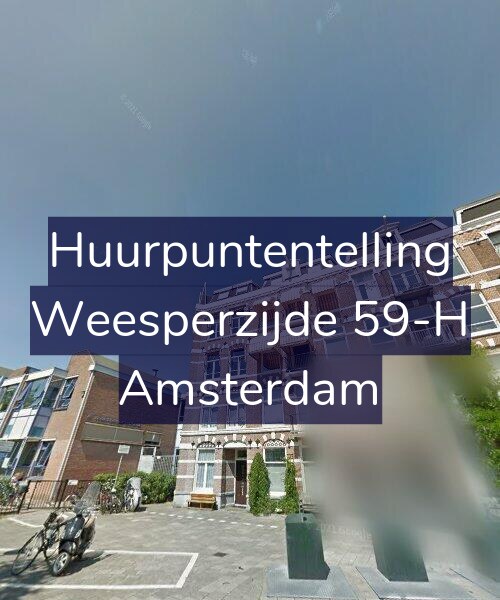 Foto gevel Huurpuntentelling voor Weesperzijde 59-H, Amsterdam