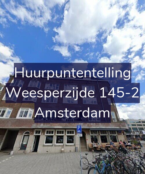 Foto gevel Huurpuntentelling voor Weesperzijde 145-2, Amsterdam