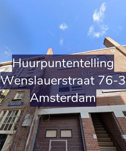 Foto gevel Huurpuntentelling voor Wenslauerstraat 76-3, Amsterdam