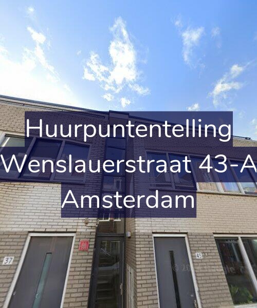 Foto gevel Huurpuntentelling voor Wenslauerstraat 43-A, Amsterdam