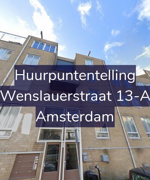 Foto gevel Huurpuntentelling voor Wenslauerstraat 13-A, Amsterdam