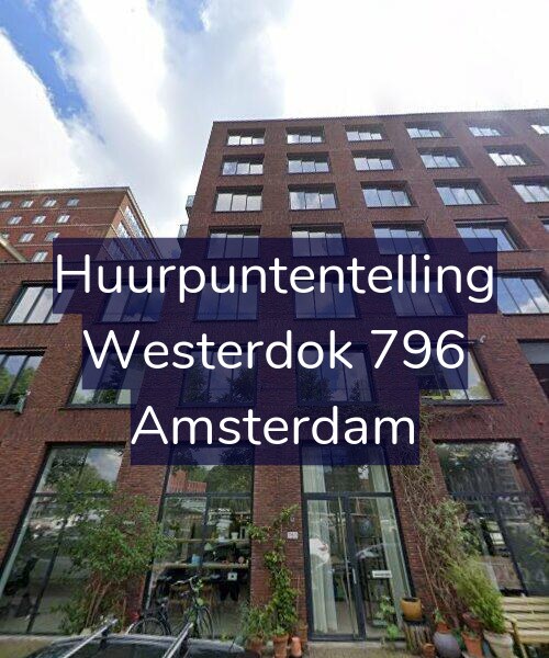 Foto gevel Huurpuntentelling voor Westerdok 796, Amsterdam