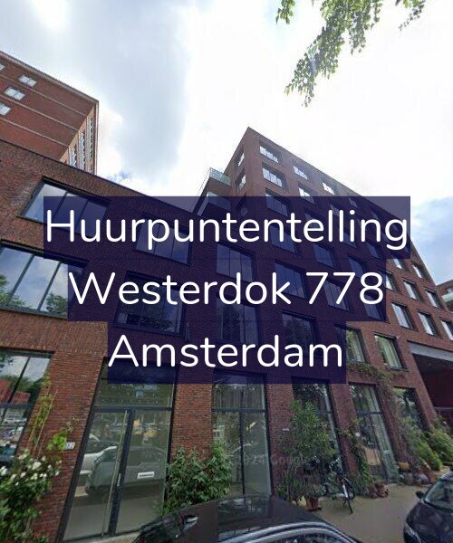 Foto gevel Huurpuntentelling voor Westerdok 778, Amsterdam
