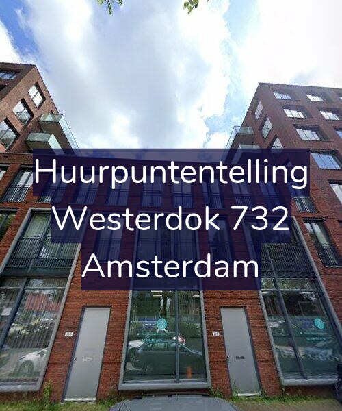 Foto gevel Huurpuntentelling voor Westerdok 732, Amsterdam