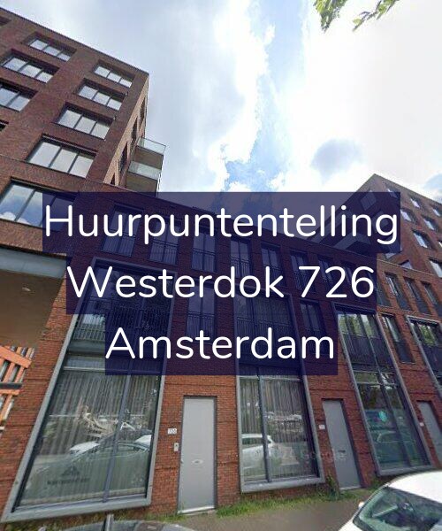 Foto gevel Huurpuntentelling voor Westerdok 726, Amsterdam