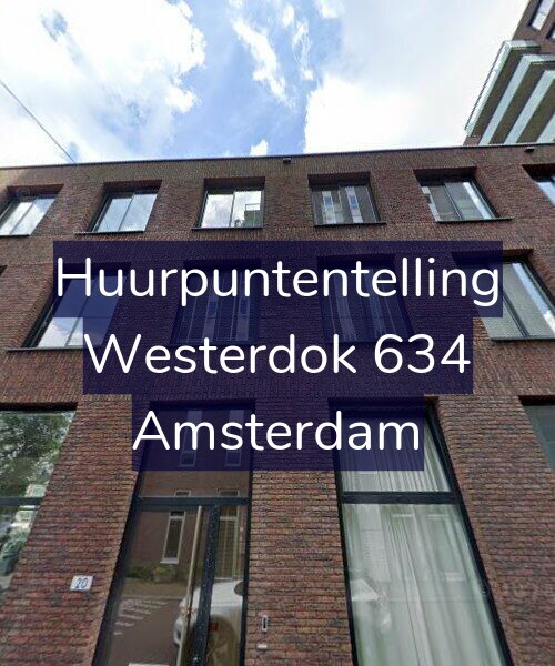 Foto gevel Huurpuntentelling voor Westerdok 634, Amsterdam