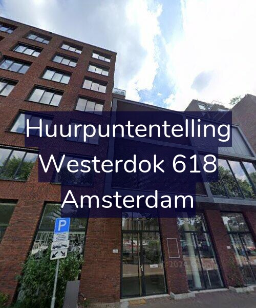 Foto gevel Huurpuntentelling voor Westerdok 618, Amsterdam
