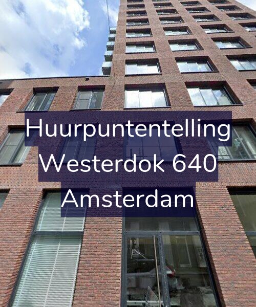 Foto gevel Huurpuntentelling voor Westerdok 640, Amsterdam