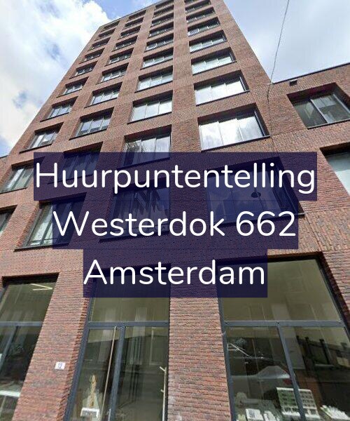 Foto gevel Huurpuntentelling voor Westerdok 662, Amsterdam