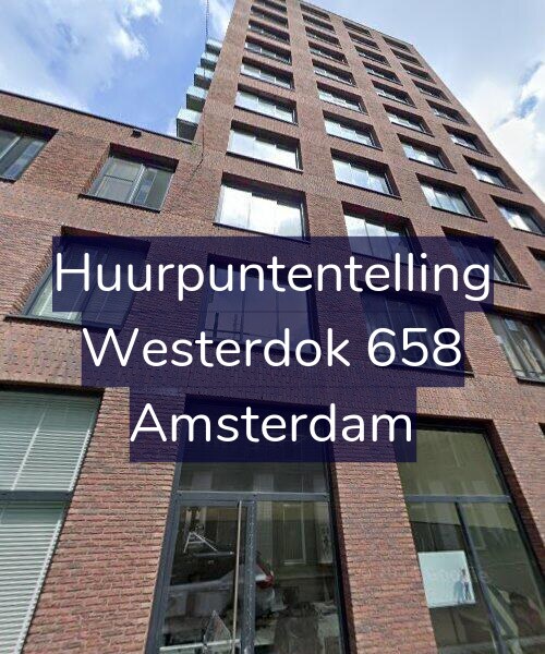 Foto gevel Huurpuntentelling voor Westerdok 658, Amsterdam