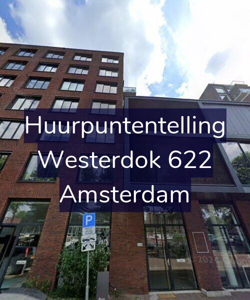 Foto gevel Huurpuntentelling voor Westerdok 622, Amsterdam