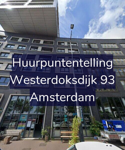 Foto gevel Huurpuntentelling voor Westerdoksdijk 93, Amsterdam