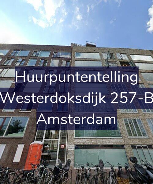 Foto gevel Huurpuntentelling voor Westerdoksdijk 257-B, Amsterdam