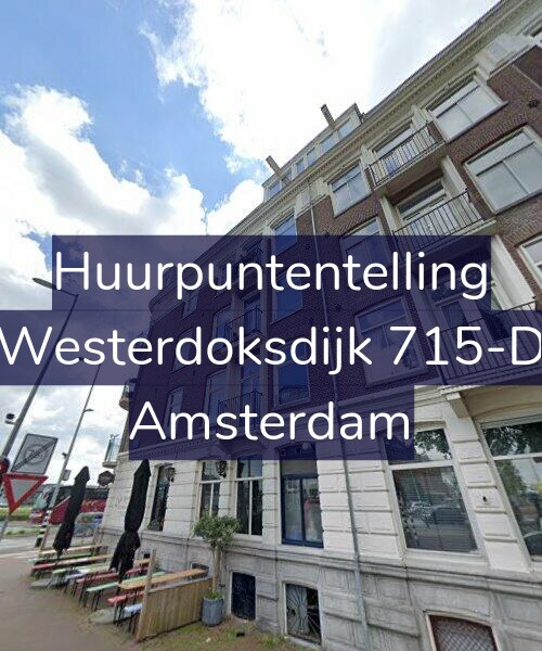Foto gevel Huurpuntentelling voor Westerdoksdijk 715-D, Amsterdam