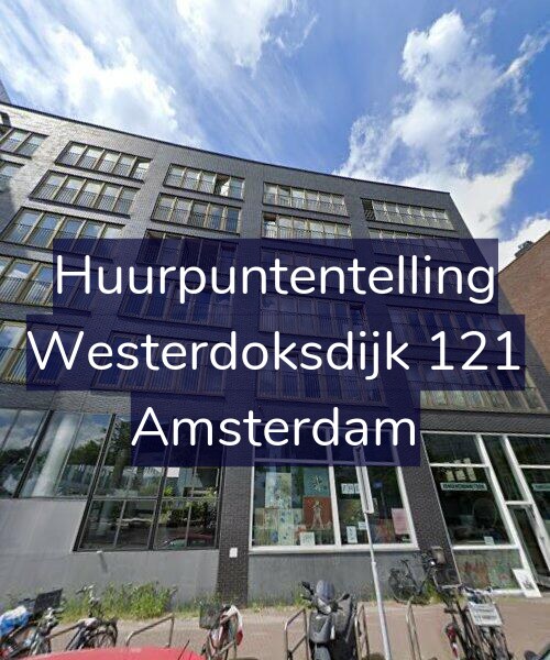 Foto gevel Huurpuntentelling voor Westerdoksdijk 121, Amsterdam