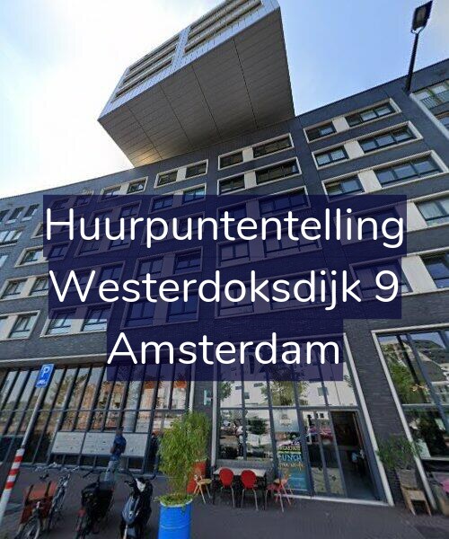 Foto gevel Huurpuntentelling voor Westerdoksdijk 9, Amsterdam