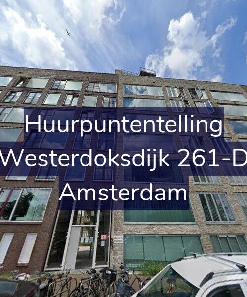 Foto gevel Huurpuntentelling voor Westerdoksdijk 261-D, Amsterdam