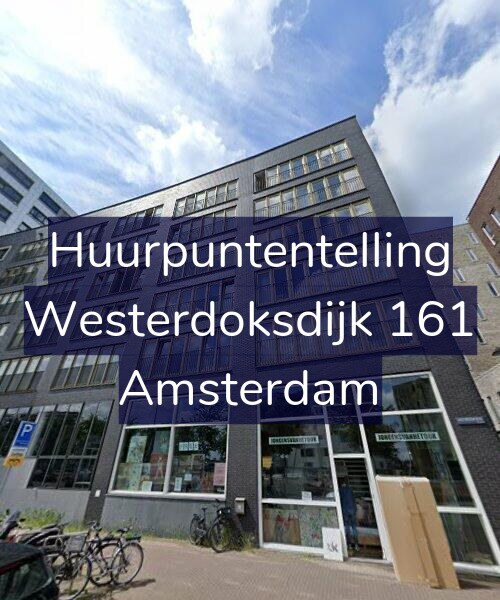 Foto gevel Huurpuntentelling voor Westerdoksdijk 161, Amsterdam