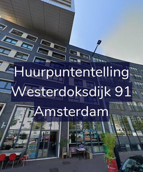 Foto gevel Huurpuntentelling voor Westerdoksdijk 91, Amsterdam