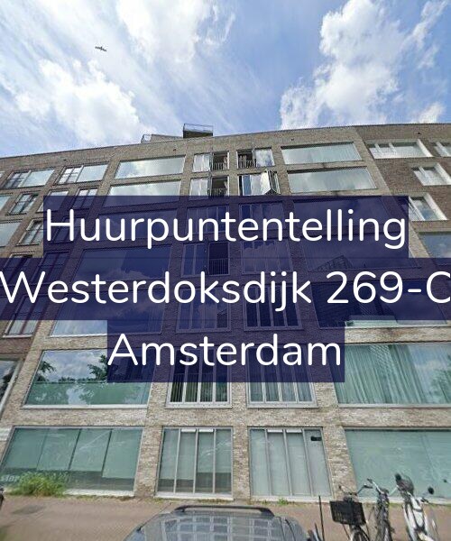 Foto gevel Huurpuntentelling voor Westerdoksdijk 269-C, Amsterdam